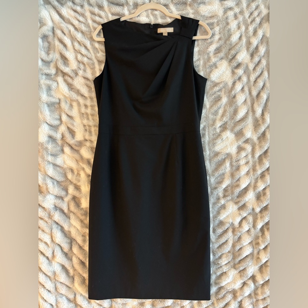 Banana Republic Black Sleeveless Midi Sheath Dress NWOT
